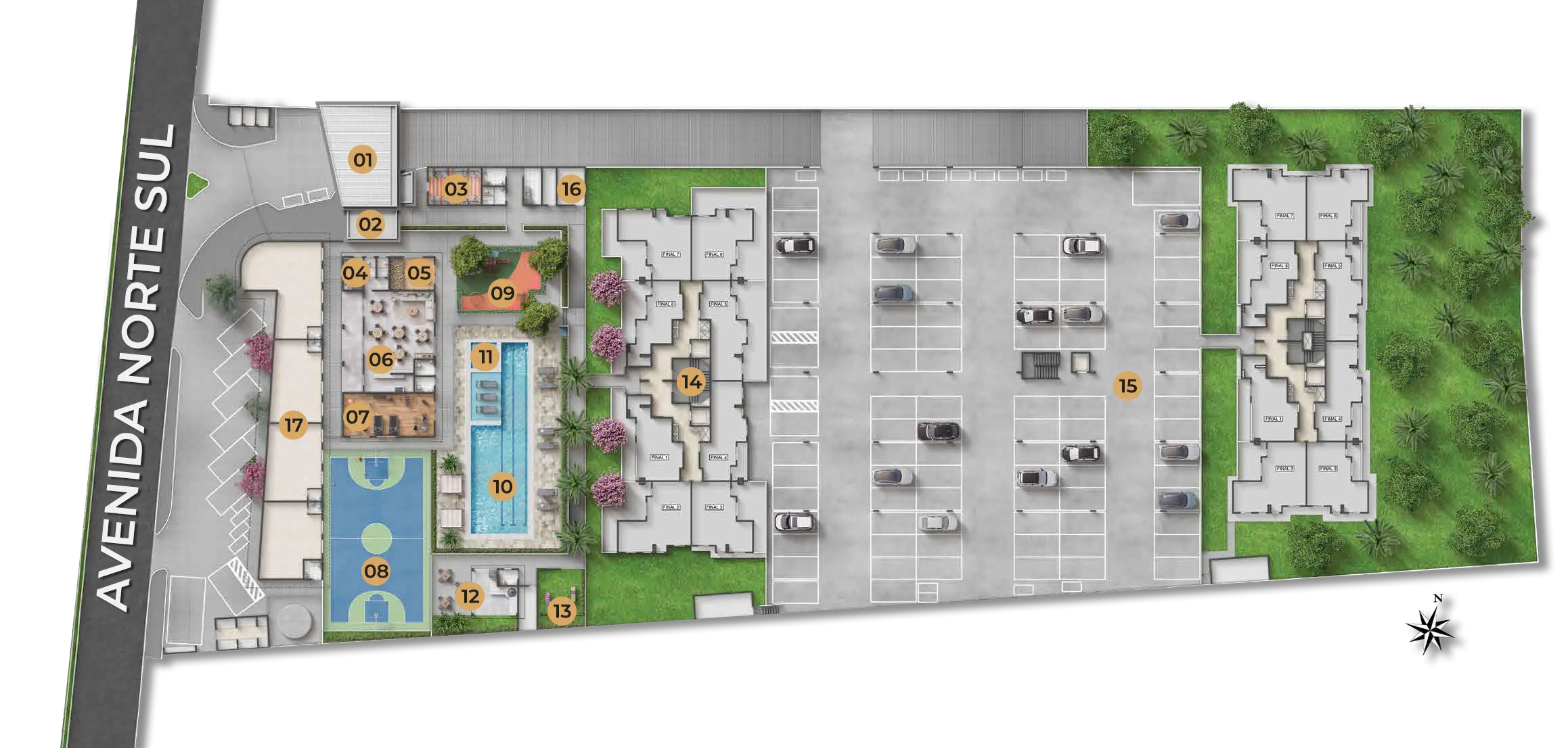Implantação Residencial Solaris