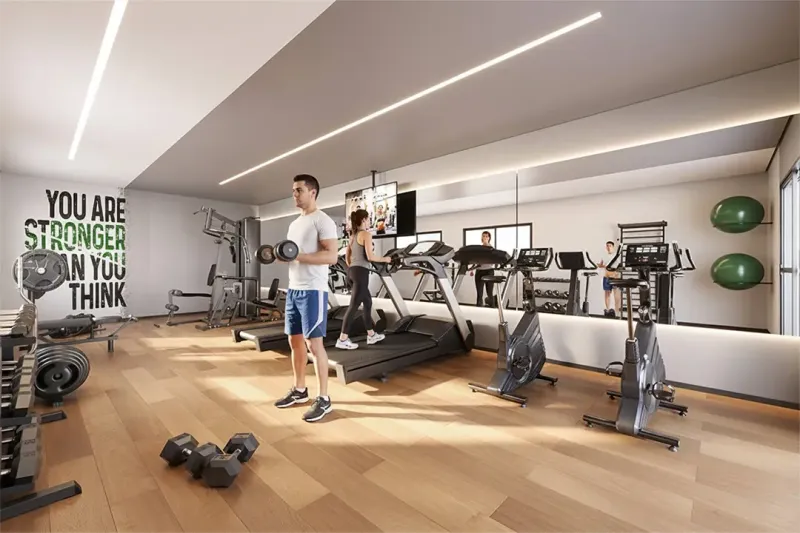Academia e espaço fitness Residencial Solaris